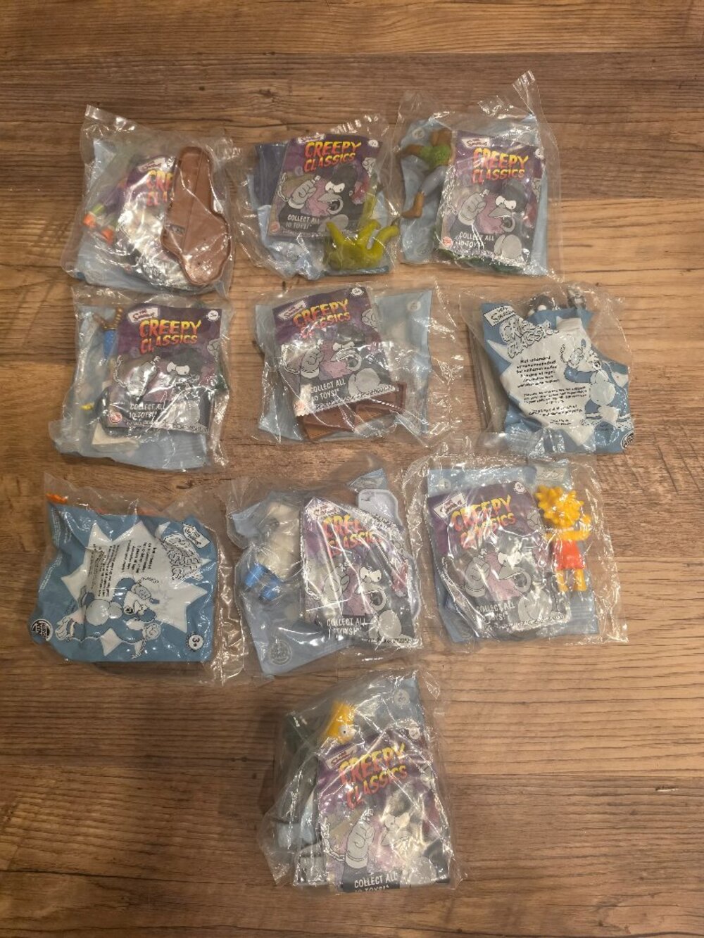 2002 The Simpsons Creepy Classics Burger King Collectables (Complete Set 10) New